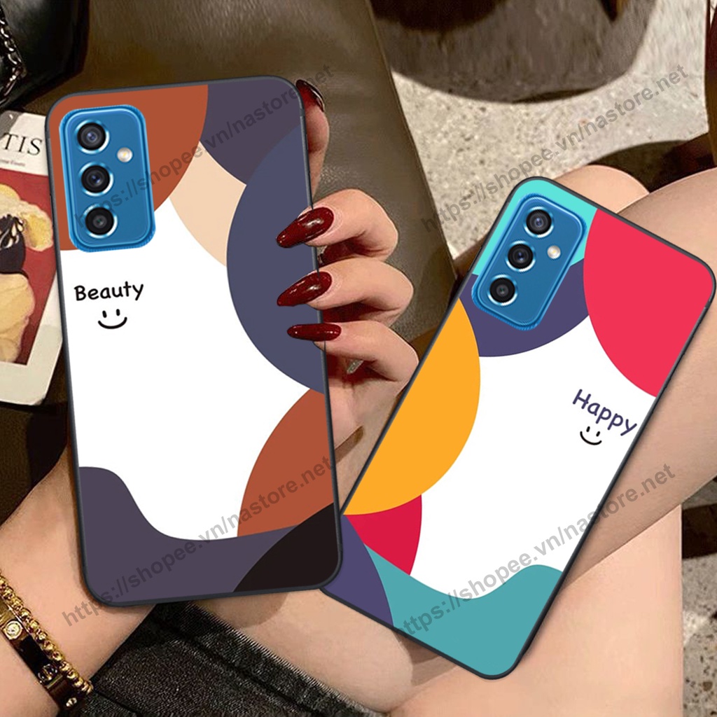 Ốp lưng Samsung M52 5G mặt cười, họa tiết caro đơn giản đẹp cute