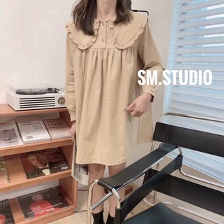 đầm babydoll cổ bèo