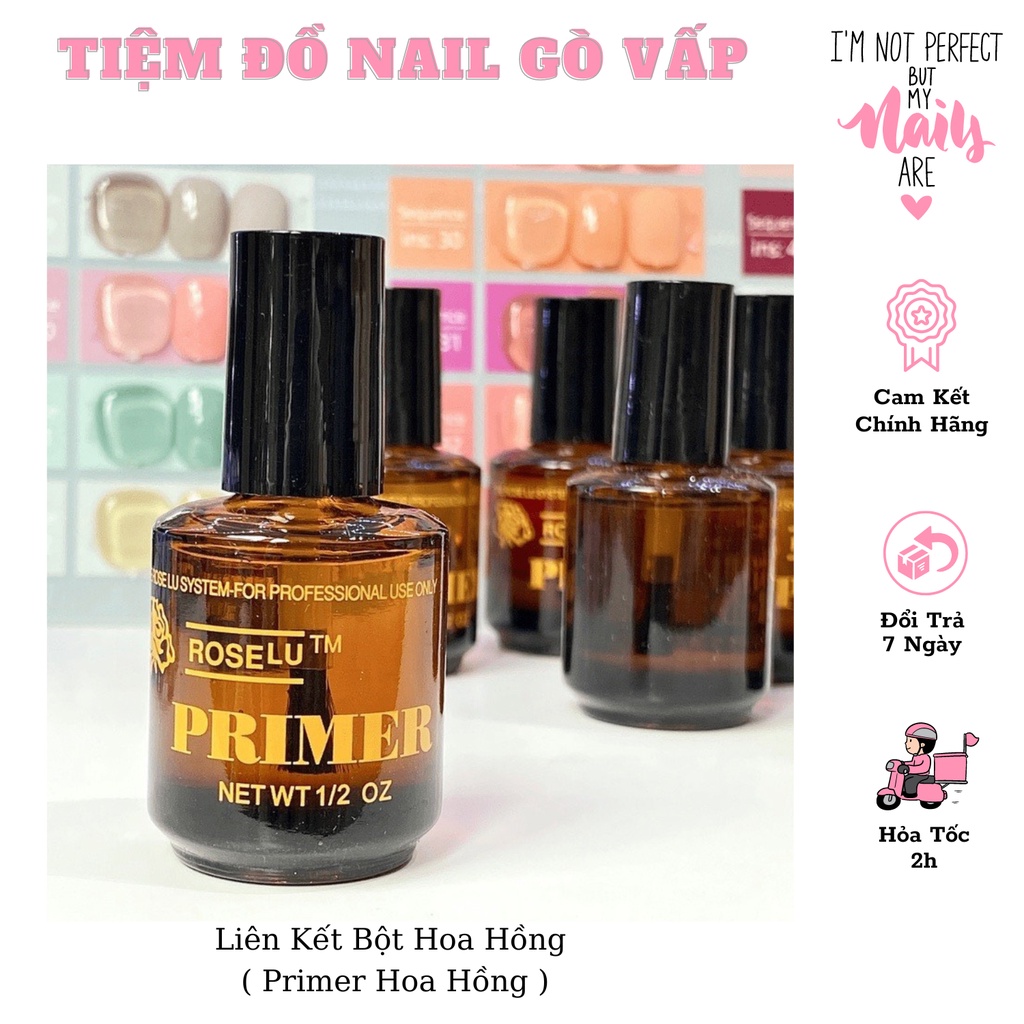 Liên Kết Bột Nail Hoa Hồng, Primer Hoa Hồng ( Hàng chính hãng nắp lùn )