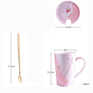 Creative ceramic cup constellation large capacity mug
