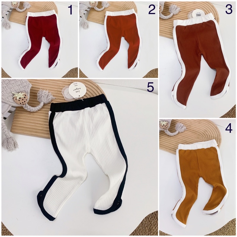 Quần bé gái quần legging thun tăm Quảng Châu cho bé 8-16kg -20Q043