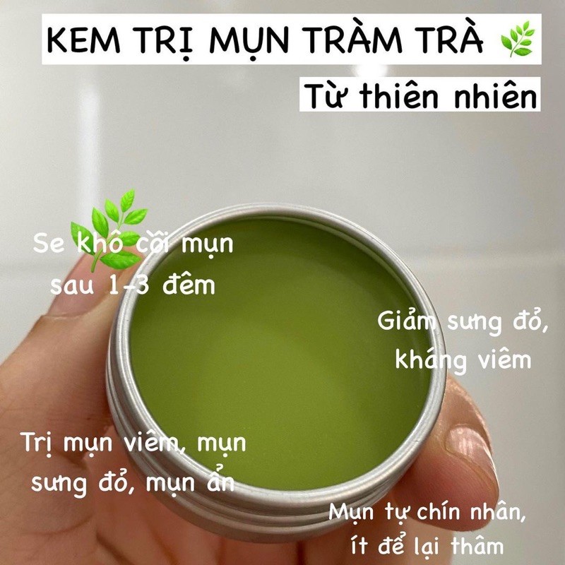 Kem chấm mụn tràm trà HANDMADE