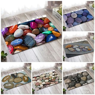Thảm chùi chân 3d thảm lau chân 40x60cm hàng dày dặn khâu viền