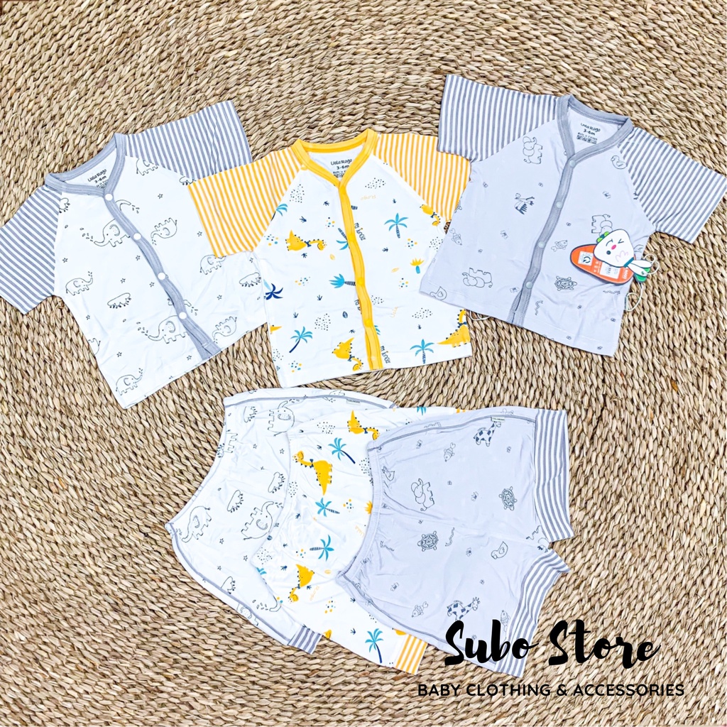 UALAROGO Bộ cộc tay cho bé trai bé gái Bộ cộc cúc giữa cho bé