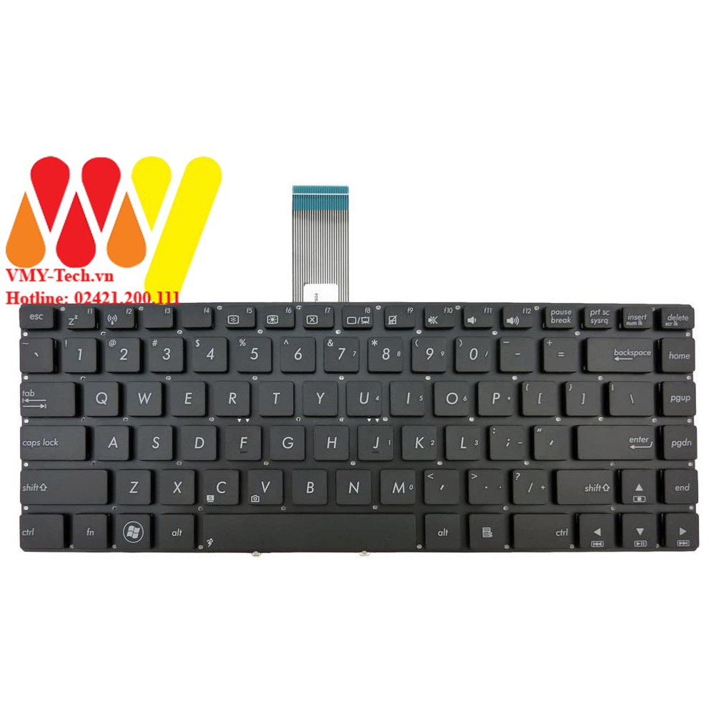 Bàn phím laptop Asus U37 X35 U47 E45 R400 R409 U44 U46 NEW 100%