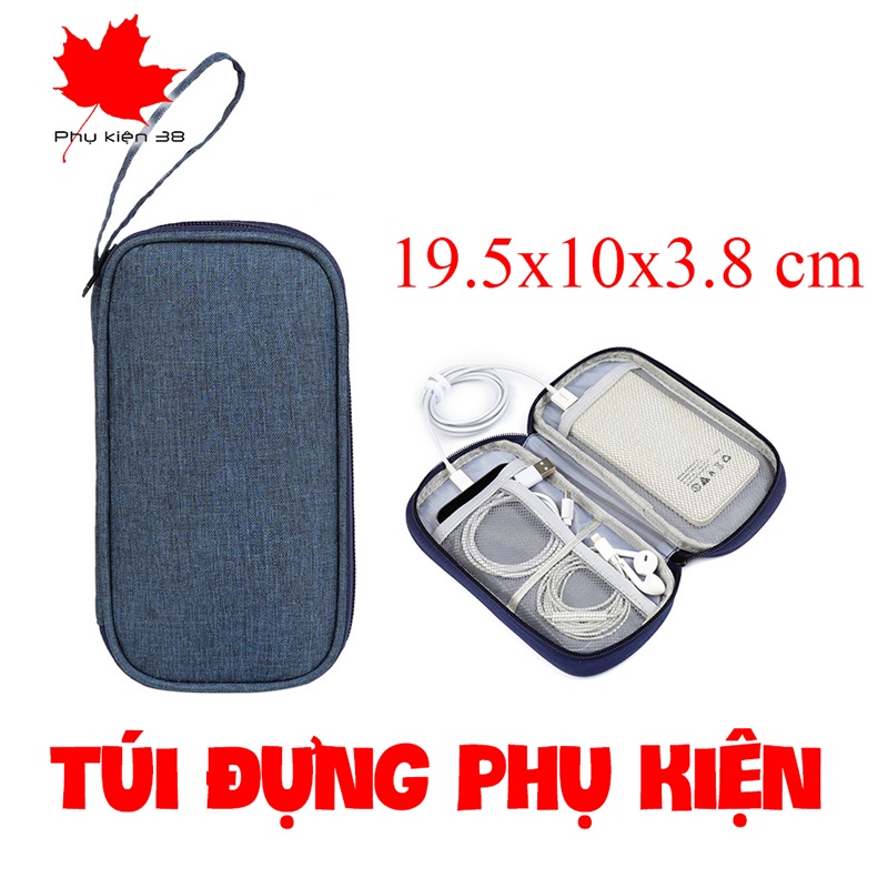 Túi đựng điện thoại - túi phụ kiện cáp sạc tai nghe sạc dự phòng