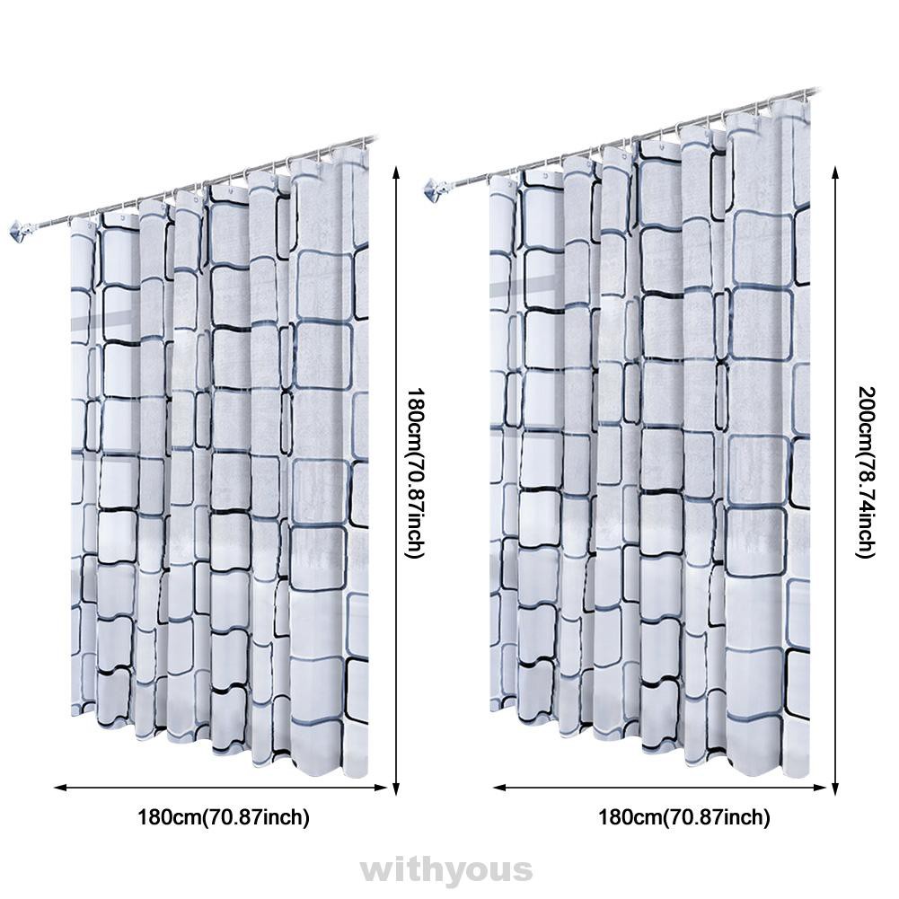 Rèm Cửa Nhà Tắm Hình Chữ Nhật In Họa Tiết Hiện Đại Chống Ẩm Mốc Dễ Lắp Đặt