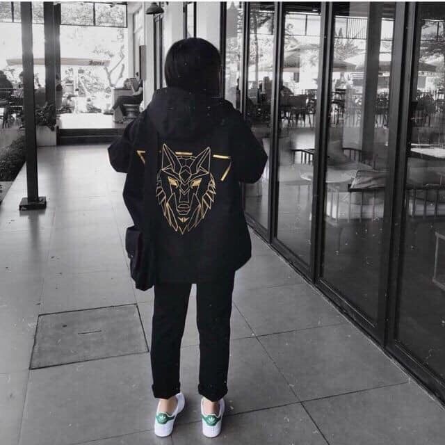 Áo khoác kaki lưng đầu sói | BigBuy360 - bigbuy360.vn