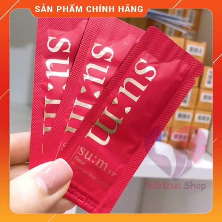 10 GÓI KEM DƯỠNG CHỐNG LÃO HÓA PHỤC HỒI SUM37 FLEUR 1ml