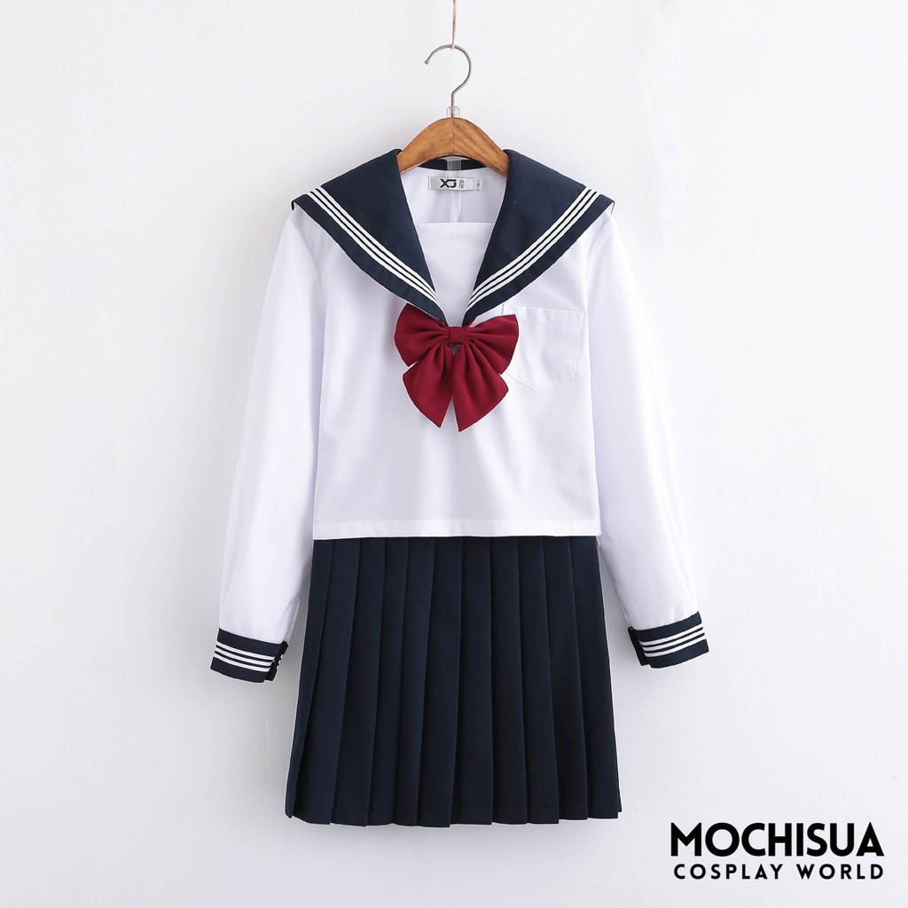 [CÓ SẴN] SEI001 - Đồng Phục Học Sinh Nhật Bản Cosplay JK Seifuku Xanh Than