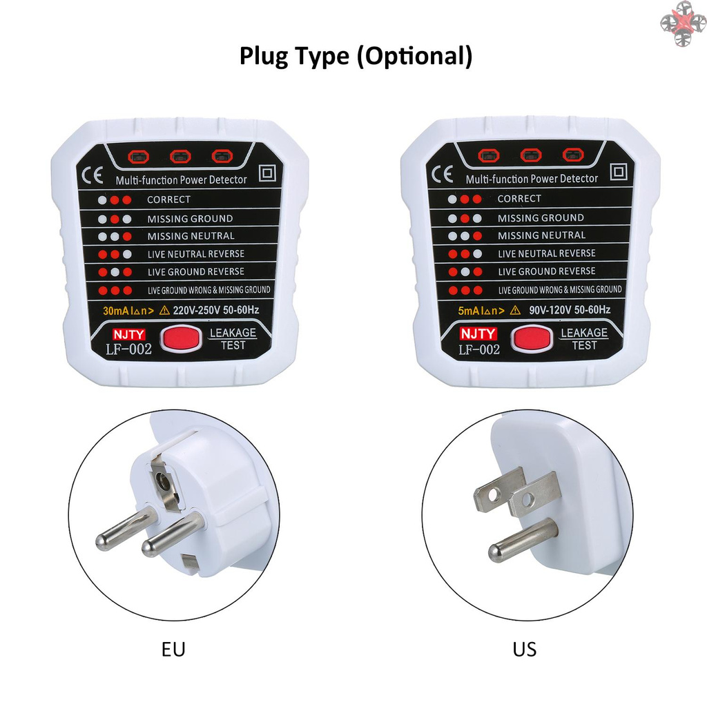 Ổ Cắm Thử Điện 5ma 90v ~ 120v 50~60hz