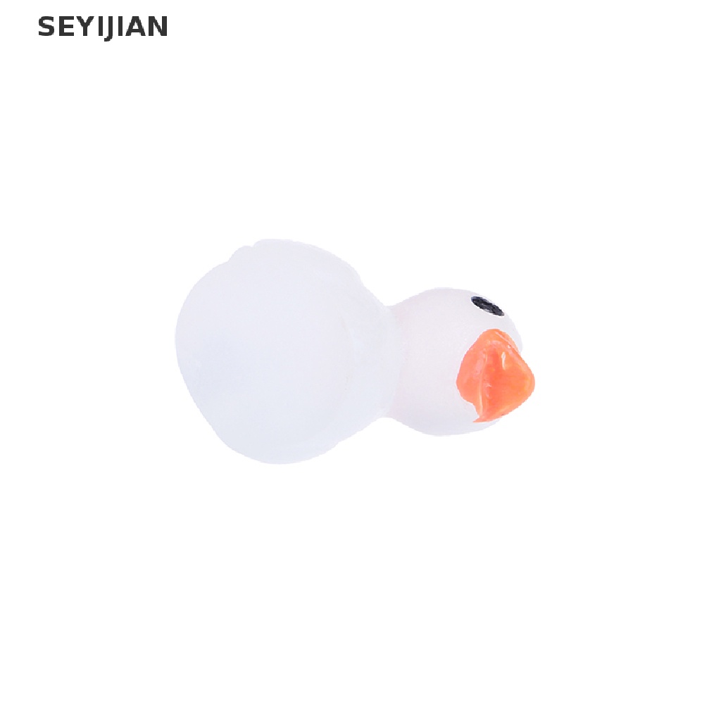 Set 20 Chú Vịt Nhỏ Bằng Nhựa Phát Sáng Trong Bóng Tối Trang Trí Tiểu Cảnh