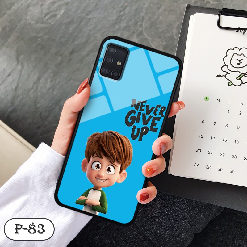 Ốp lưng kính 3D Samsung A51/ A71- hình cute