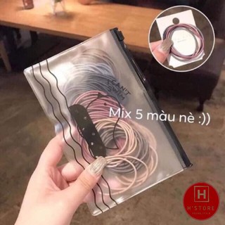 Set 100 dây buộc tóc ⚡️𝐅𝐑𝐄𝐄 𝐒𝐇𝐈𝐏⚡️ nhiều màu