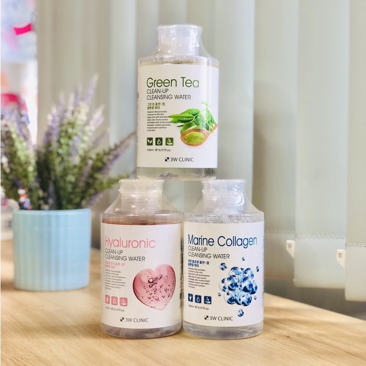 NƯỚC TẨY TRANG 3W CLINIC HÀN QUỐC 500ML