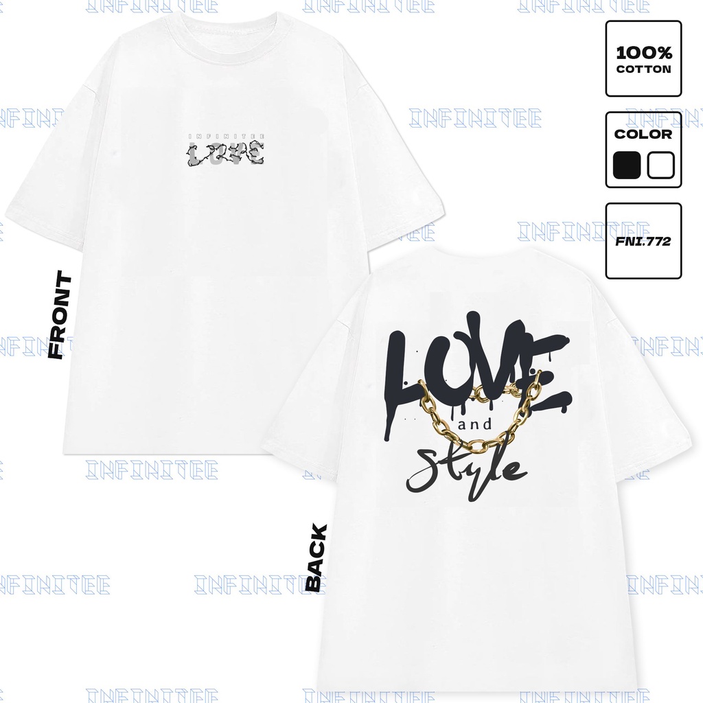 Áo thun INFINITEE Fni0772, Thun 100% Cotton - form rộng Unisex.