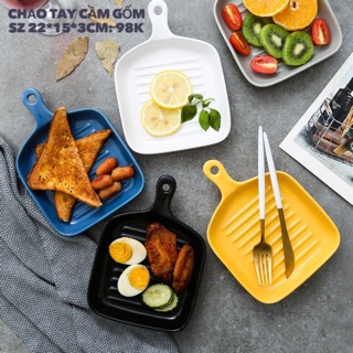 Thố, chảo gốm sứ tay cầm