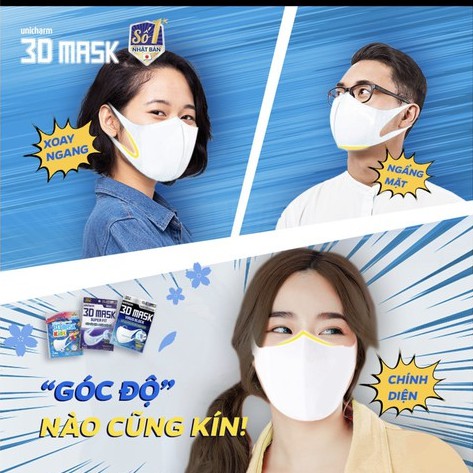 [CHÍNH HÃNG] Khẩu Trang Trẻ Em Unicharm 3D Mask Kid Nhật Bản