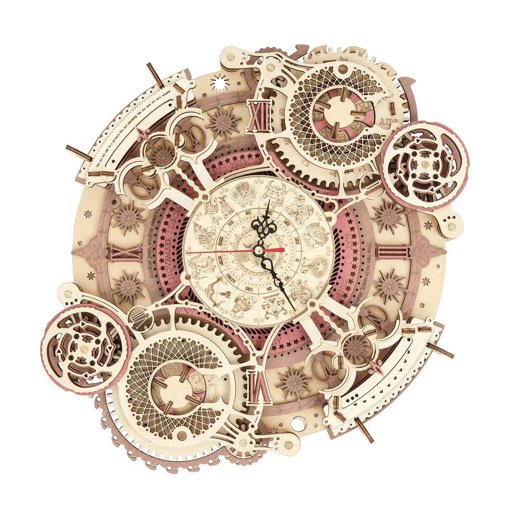 Mô hình Cơ động học Đồng hồ treo tường Zodiac Wall Clock LC601 Robotime