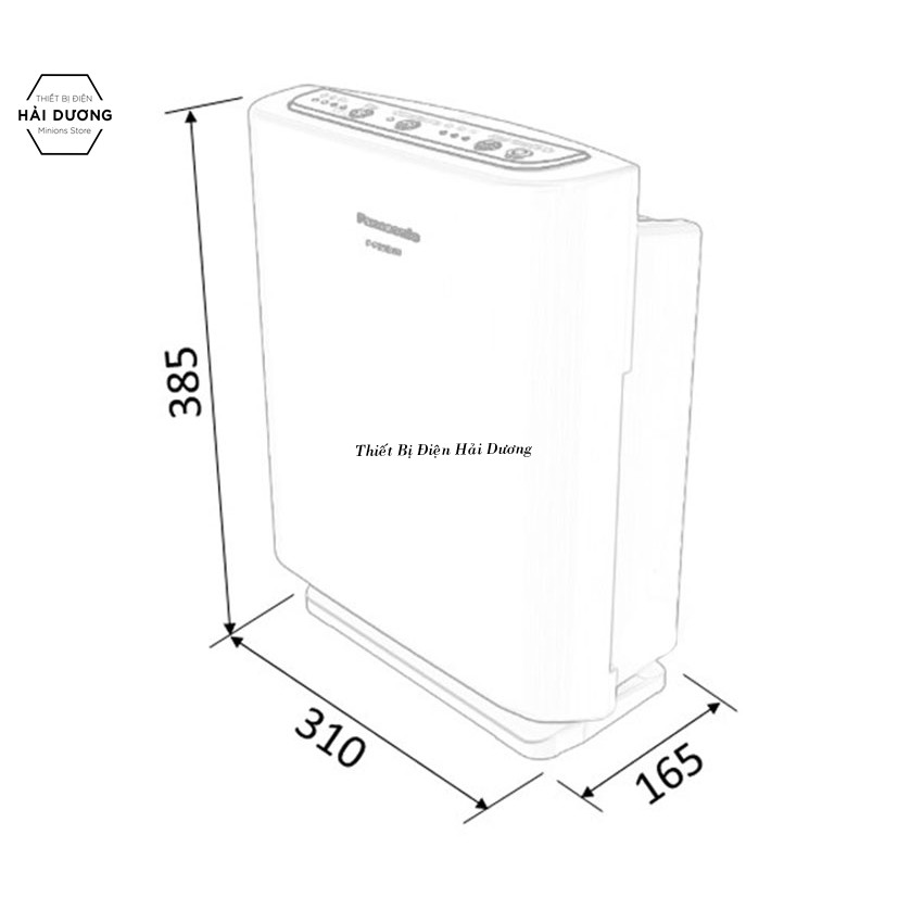 Máy lọc không khí Panasonic F-P15EHA - Công suất 24w - Bộ lọc Hepa cao cấp - Bảo hành 12 tháng