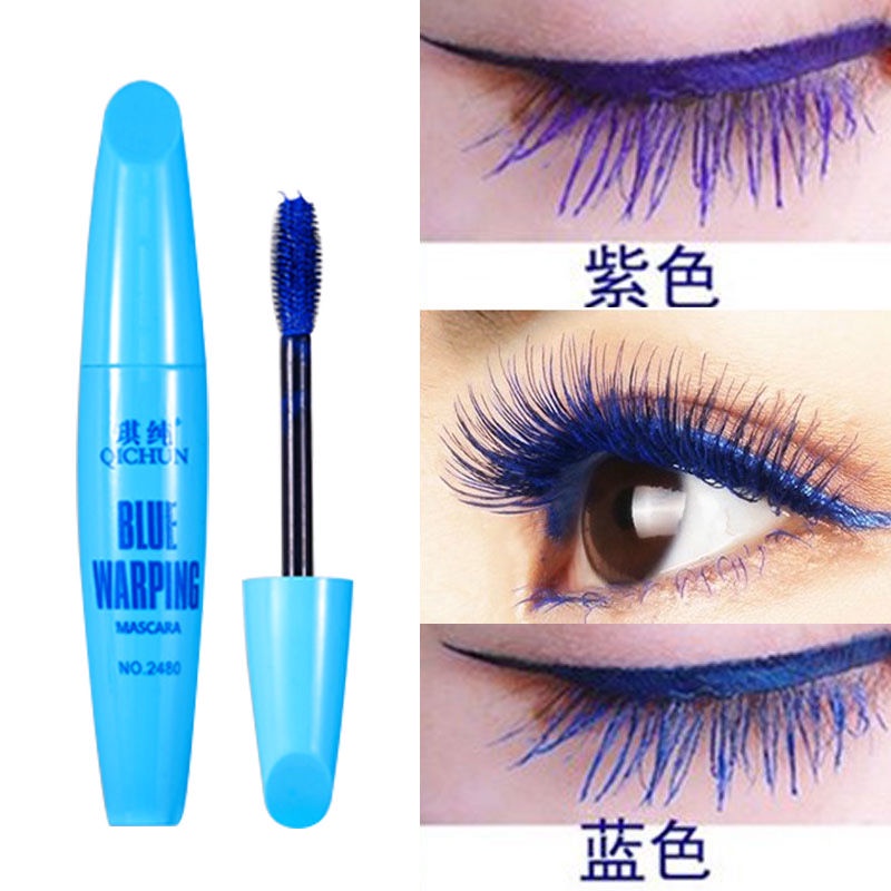 Mascara Màu Đen / Nâu / Xanh Lá / Xanh Lá / Tím Uốn Cong Làm Dày Và Dài Mi Lâu Trôi