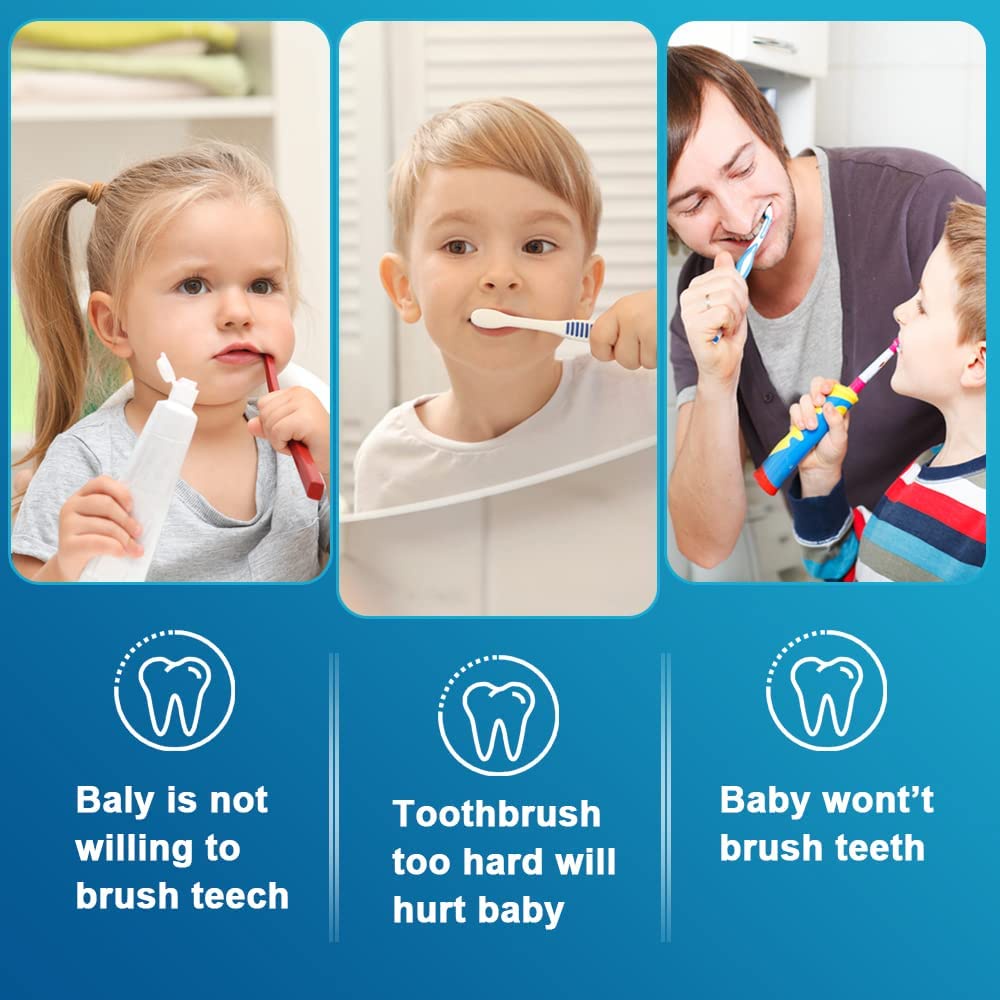 Bàn chải đánh răng silicon hình chữ U cho bé cho bé từ 2-6 tuổi