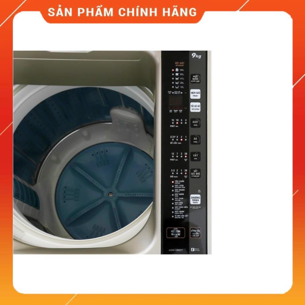 [ VẬN CHUYỂN MIỄN PHÍ KHU VỰC HÀ NỘI ] Máy giặt Aqua cửa trên 9kg ( bạc ) AQW-D90CT.S - [ Bmart247 ]