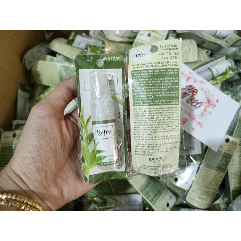 Combo 5 Xịt khử mùi Refre Natural mini 6ml