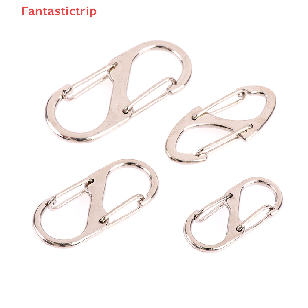 Set 10 Móc Khóa Chữ S Bằng Thép Không Gỉ Đa Năng Tiện Dụng Mới