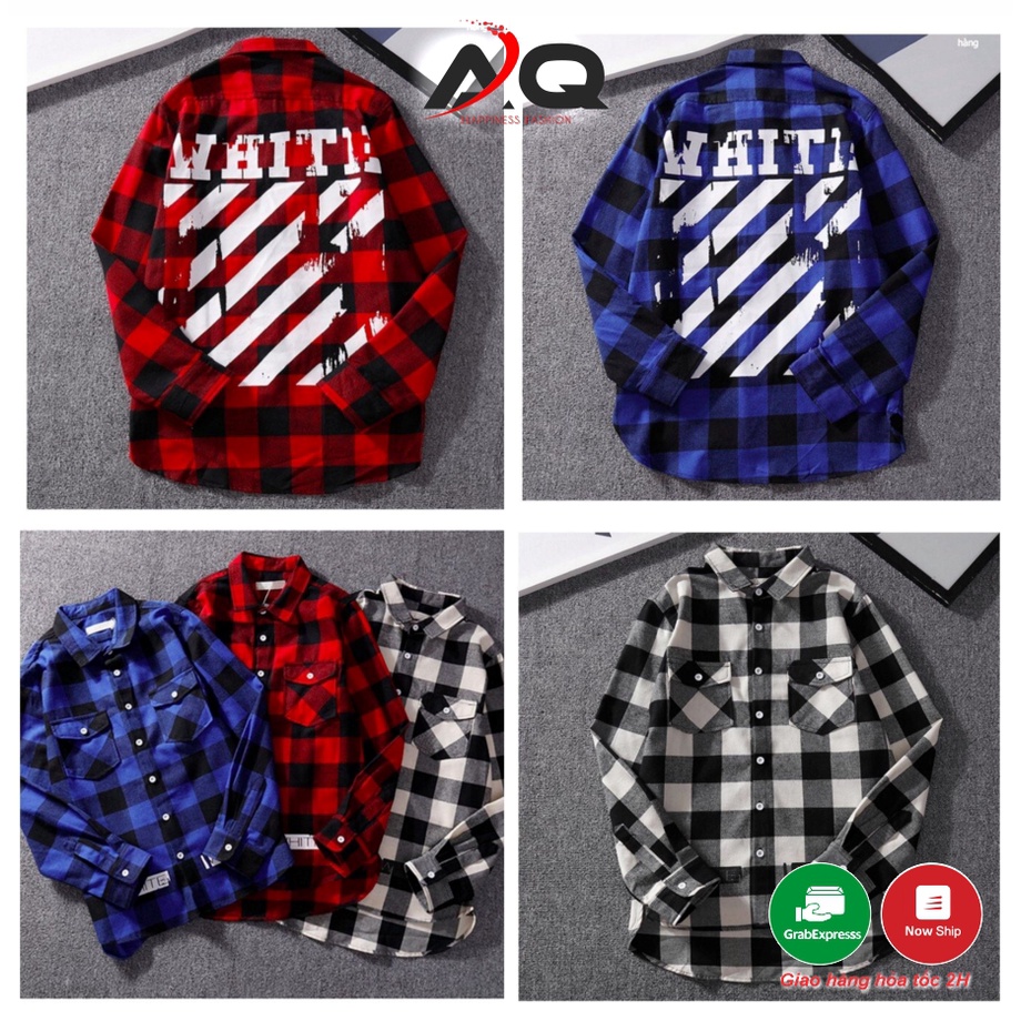 Áo Sơ Mi Flannel chống nắng Caro Nam Nữ Đẹp Áo Sơ Mi Flannel Nam Nữ Cực Chất Nhiều Mẫu Phong Cách