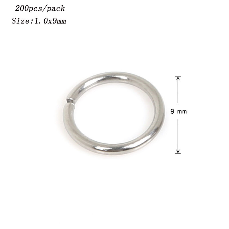Bộ 200 Vòng Thép Không Gỉ 304 3 / 4 / 5 / 6 / 7 / 8 / 10mm