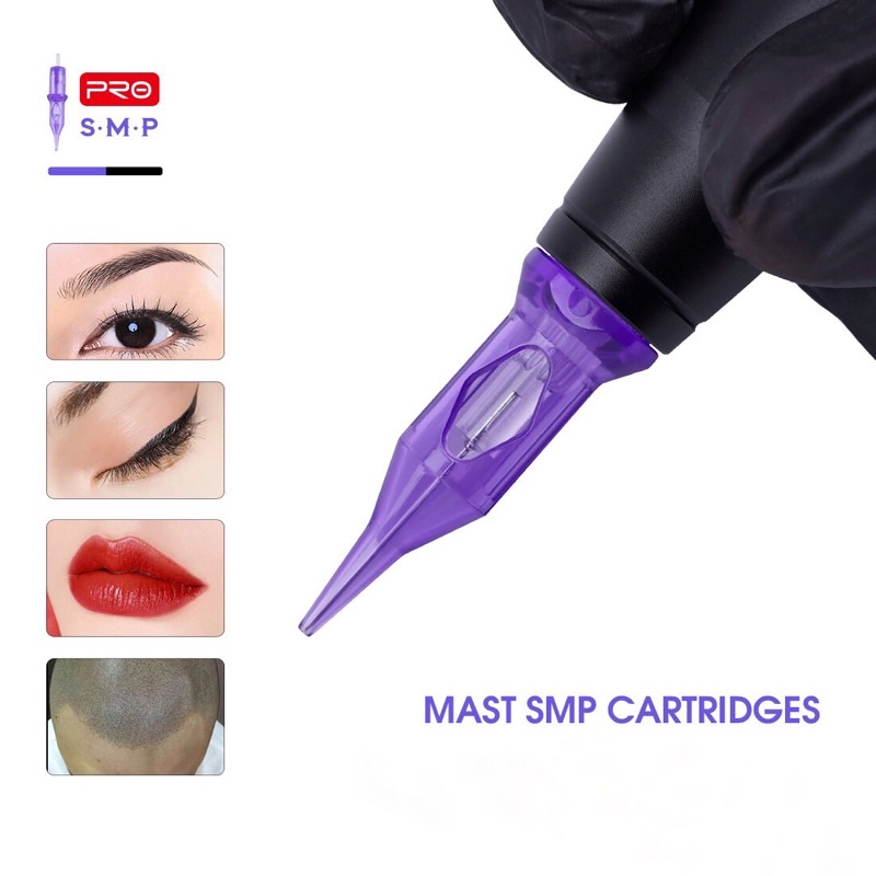 1 HỘP 10 KIM 1 PEN MAST PRO TÍM SIÊU BÉN CHÍNH HÃNG