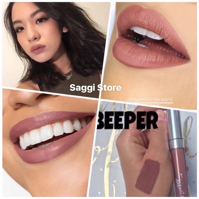 Son kem lì Colourpop Ultra matte Li màu BEEPER (CHÍNH HÃNG MỸ)