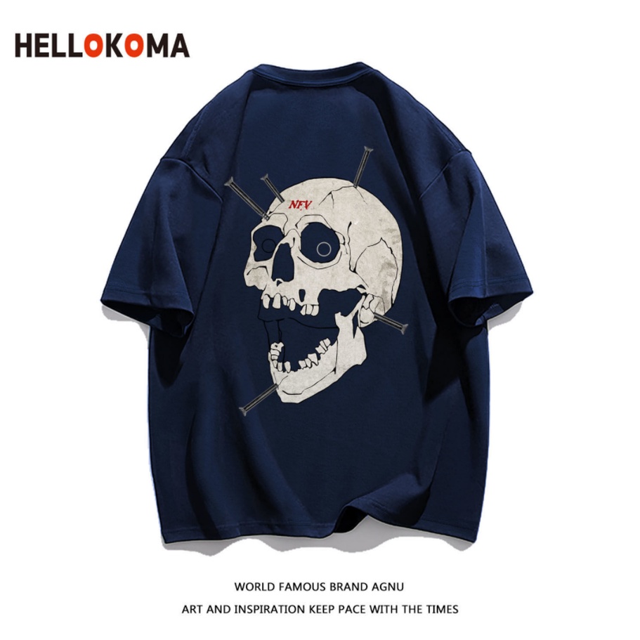 Áo Thun cotton Tay Ngắn Phong Cách Hip hop Thời Trang Mùa Hè 2023 y2k