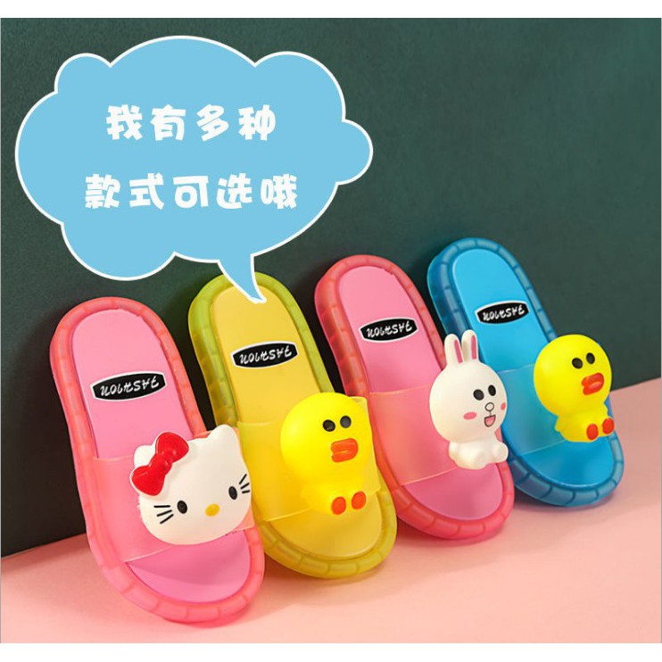 Dép quai ngang trang trí Hello Kitty có đèn LED dành cho bé từ 1-6 tuổi