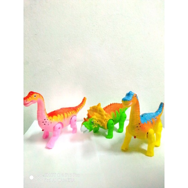 Đồ chơi cho bé_ Khủng Long gắn pin có đèn, có nhạc, chạy bon bon