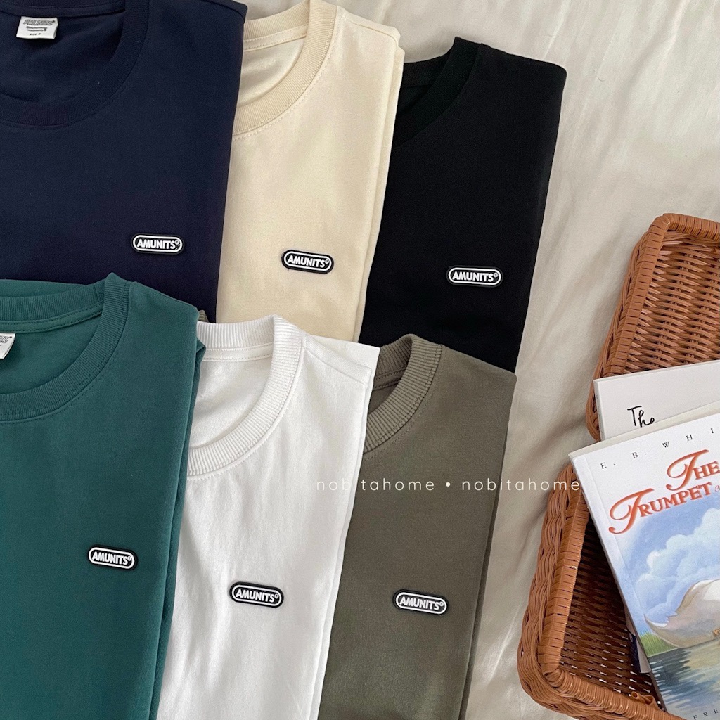 NOBITA HOME - áo thun tay ngắn form rộng 100% cotton 7593