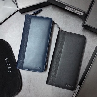 Ví nam dài cầm tay pedro - sọc đứng- có dây kéo(full hộp túi)