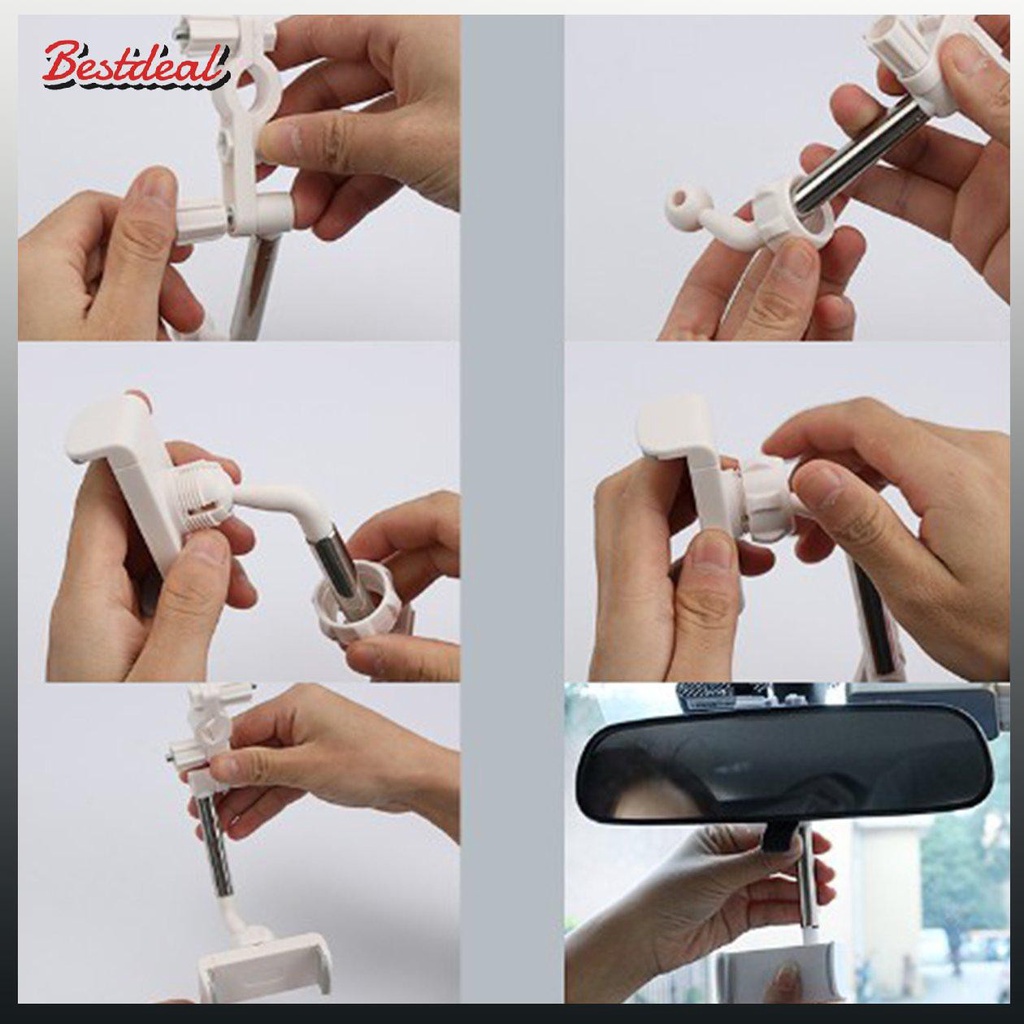 Giá Đỡ Điện Thoại Gắn Gương Chiếu Hậu Xe Hơi Có Thể Điều Chỉnh Xoay Được | BigBuy360 - bigbuy360.vn