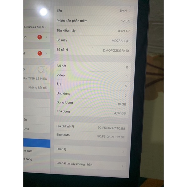 ipad air (màu xám grey) hàng qua sử dụng 97% | BigBuy360 - bigbuy360.vn