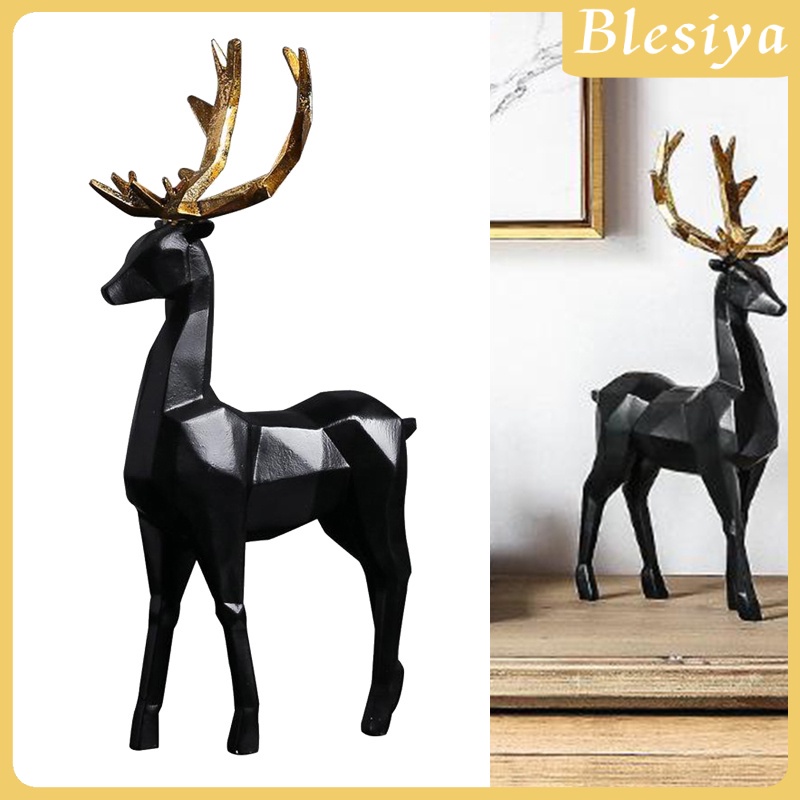 Tượng Nai Sừng Tấm Nghệ Thuật Để Bàn Trang Trí