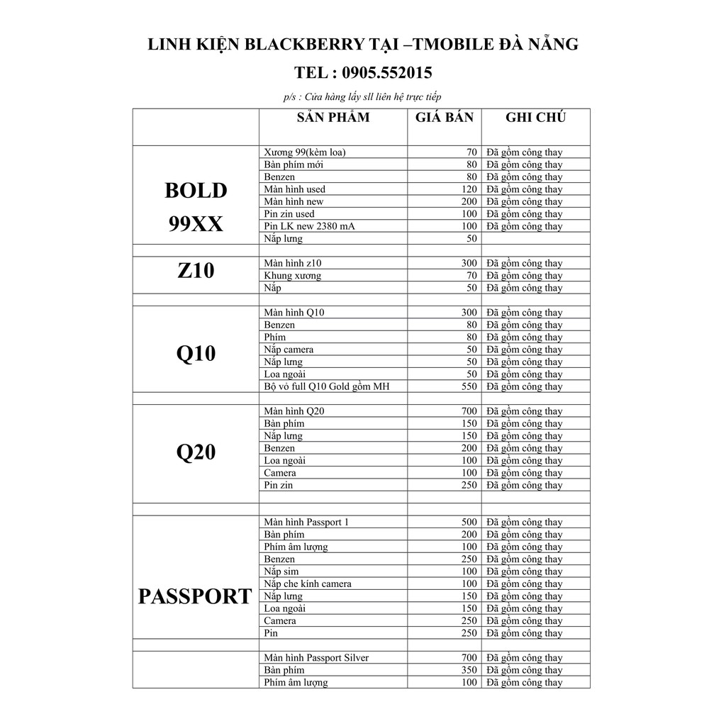 Năp pin zin Blackberry Bold 9900 ( Không NFC)