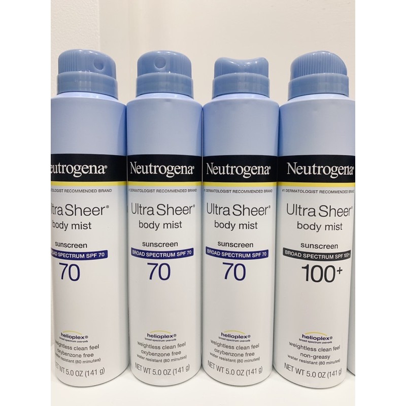 Thanh lý_ Xịt chống nắng Neutrogena Ultra Sheer SPF70-100