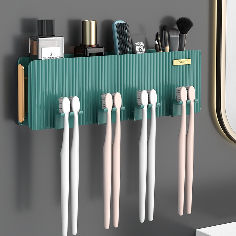 Giá Đỡ Bàn Chải Đánh Răng Cốc Súc Miệng Để Bàn Tiện Lợi