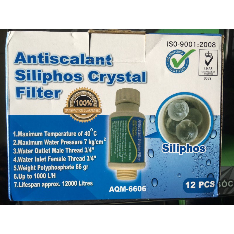 Cục lọc xử lý nước cứng hạn chế sự đóng cặn của nước nhập khẩu Đài Loan