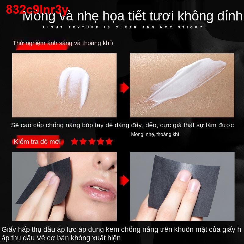 nước thái lanSPF35 + Kem chống nắng dưỡng trắng cho nam Bảo vệ da mặt Làm mới Không nhờn Cách ly thấm nước Màu Học1