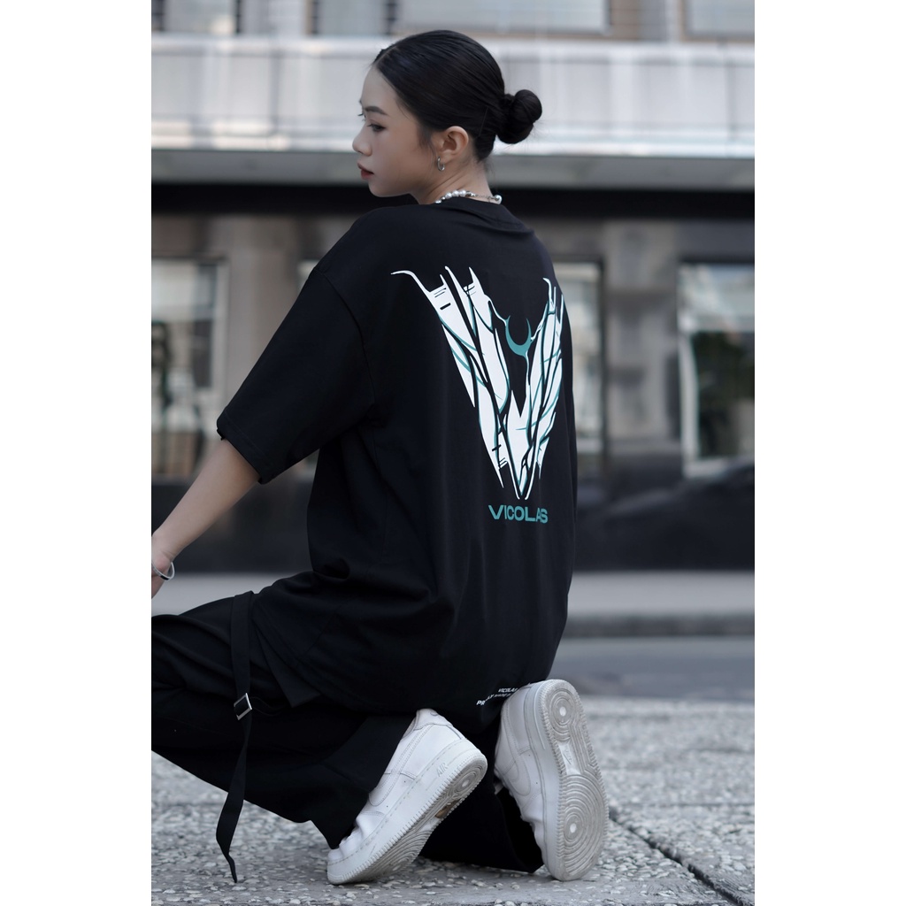 Áo thun Unisex vải co giãn 4 chiều Cotton POISON V VICOLAS TSHIRT