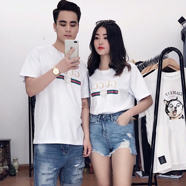 Áo đôi nam nữ - áo phông đôi đẹp chất thun cotton 100%