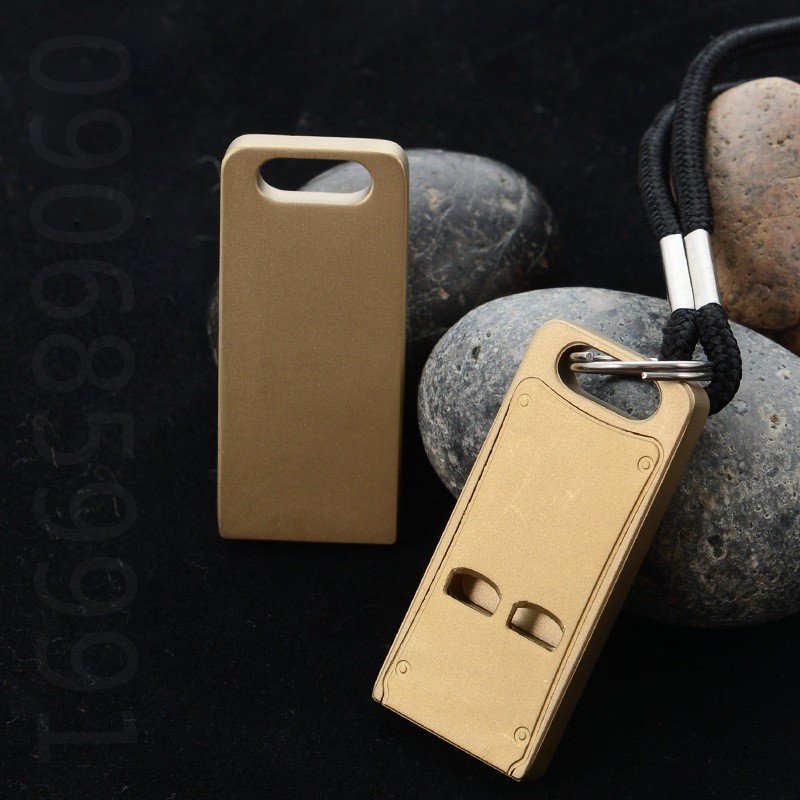 Còi dậy thú,còi cứu sinh đồng thau EDC mini