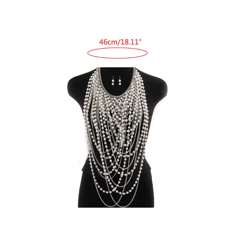 Vòng Cổ Đính Hạt Không Độc Hại Bằng Hợp Kim Cho Nữ